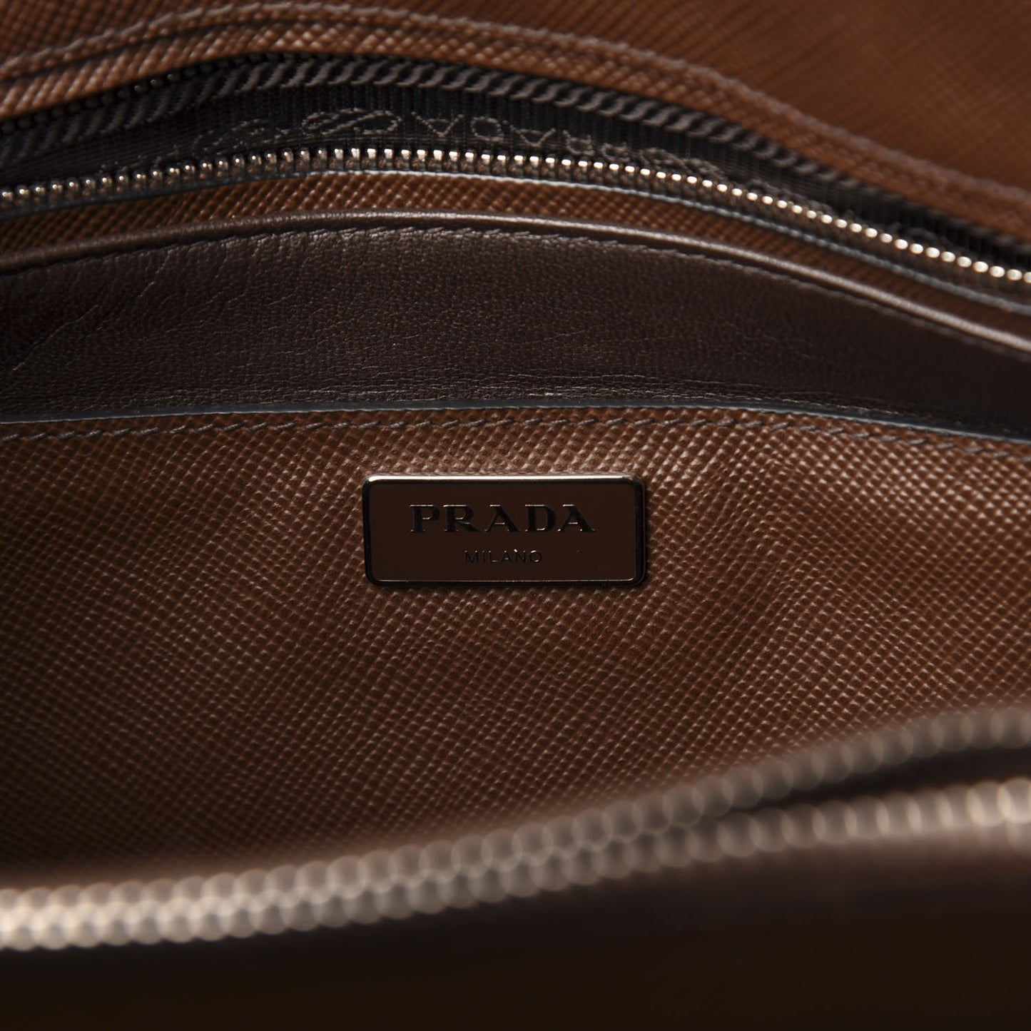 Saffiano Cuir Twin Tote Cacao