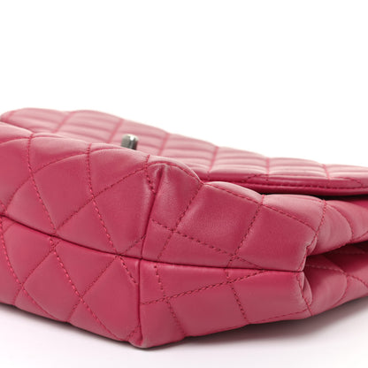 Chanel Lambskin Quilted Large Daily Supple Flap Dark Pink 11 of 27
