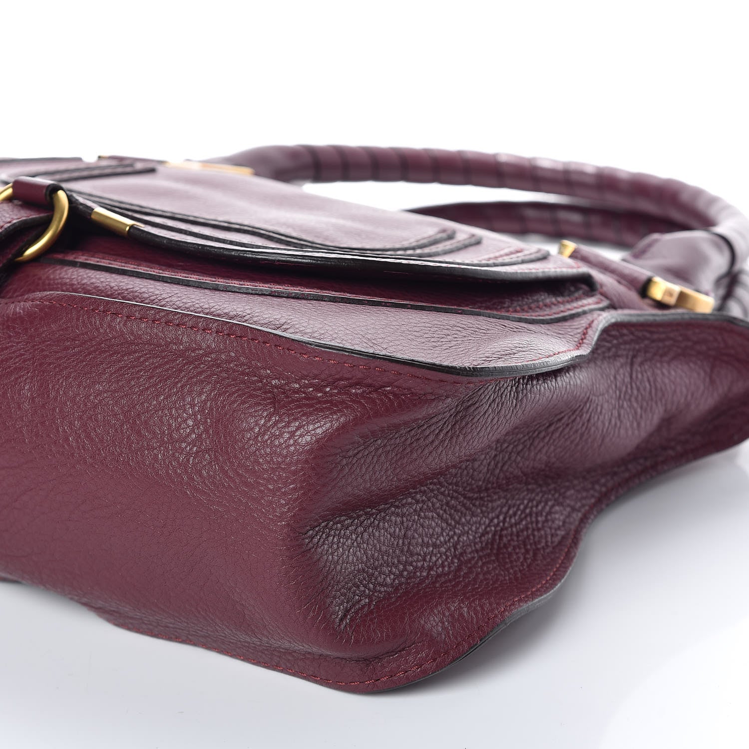 Chloe Calfskin Medium Marcie Satchel Wild Purple 8 of 8