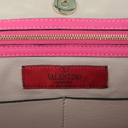 Valentino Garavani Nappa Medium Rockstud Soft Tote Pop Fuxia 6 of 8