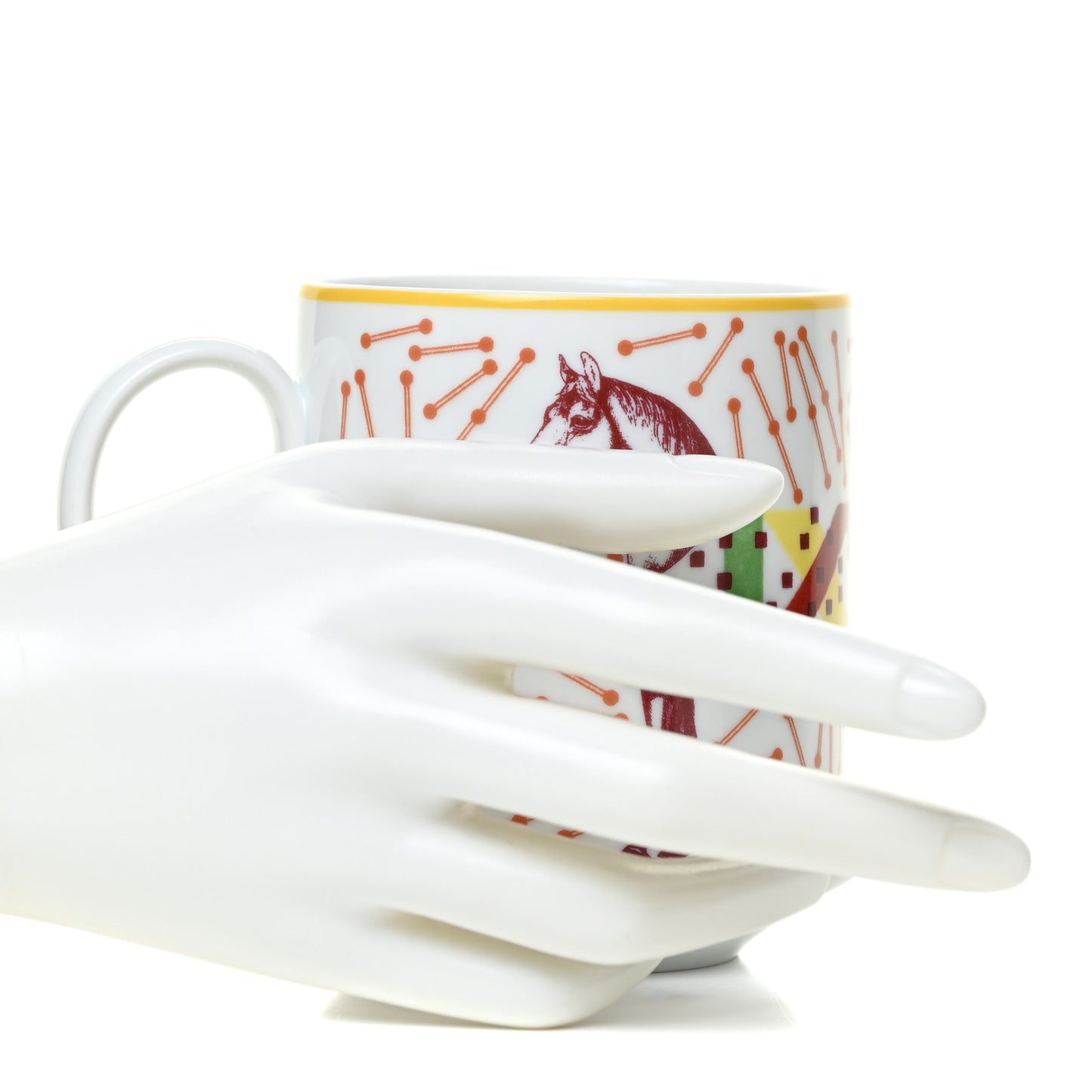 Porcelain Hippomobile Mug Set of 2