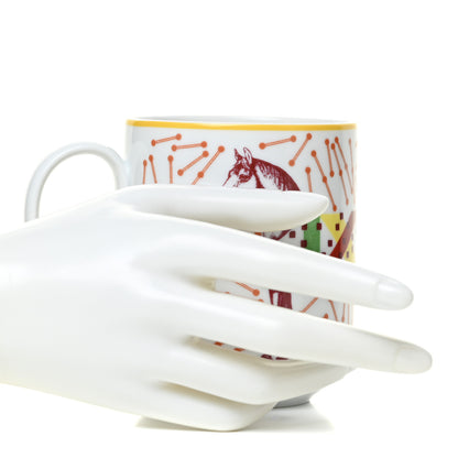 Hermes Porcelain Hippomobile Mug Set of 2 2 of 10
