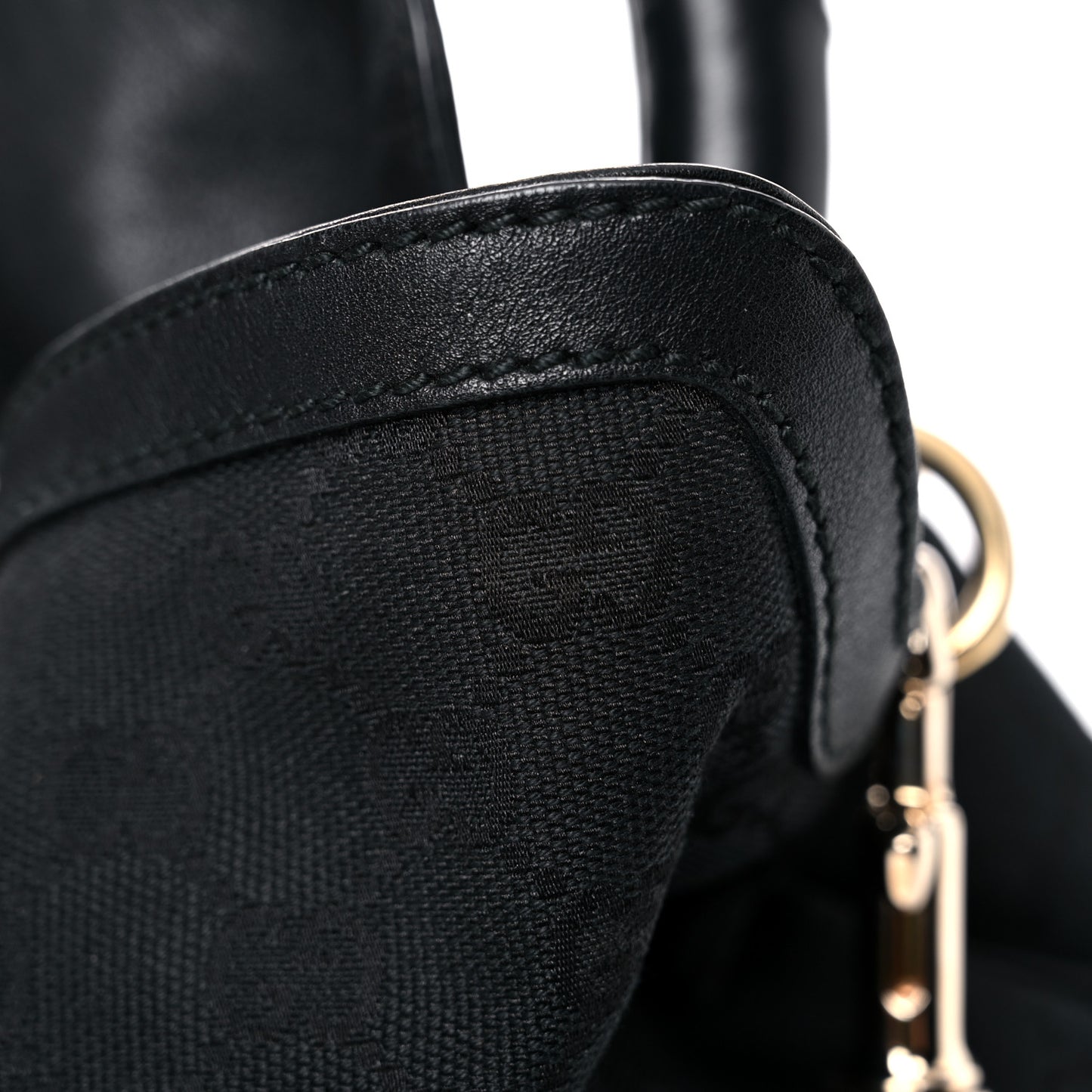 Monogram Medium Indy Top Handle Hobo Black