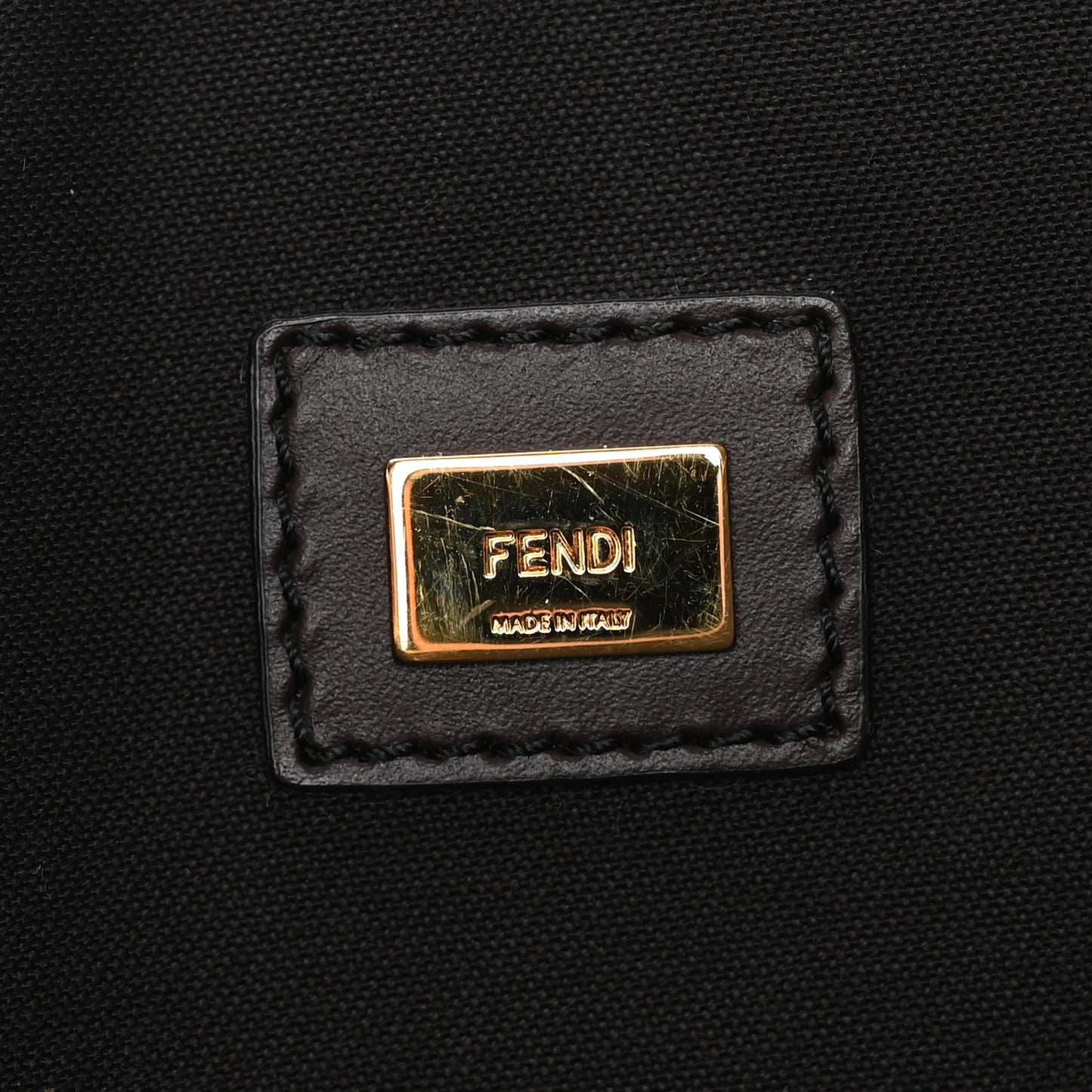 Suede Vitello King Micro FF Large Flat Pouch Sigaro  Sigaro Marrone Ebano