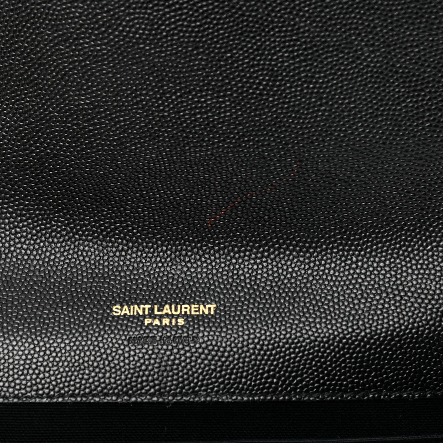 Saint Laurent Grain De Poudre Matelasse Chevron Monogram Envelope Clutch Black 10 of 10