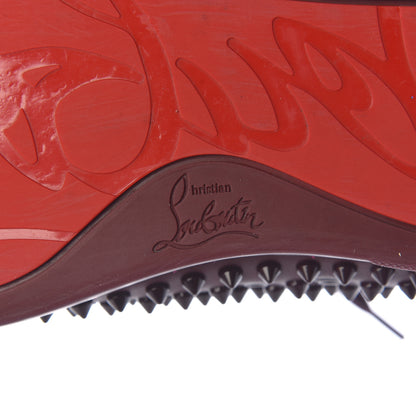 Christian Louboutin Calfskin Mens Louis Spikes Flat Sneakers 43 Lie De Vin 6 of 11