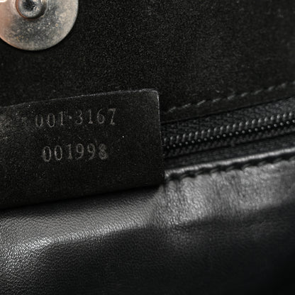 Gucci Suede Logo Shoulder Bag Black 7 of 15