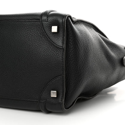 Celine Drummed Calfskin Mini Luggage Black 10 of 19