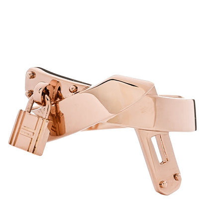 Hermes 18K Rose Gold Kelly Gavroche Ring 53 6.5 1 of 5