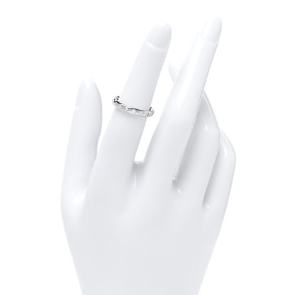 Tiffany Platinum Diamond Elsa Peretti Stacking Band Ring 49 5 2 of 5