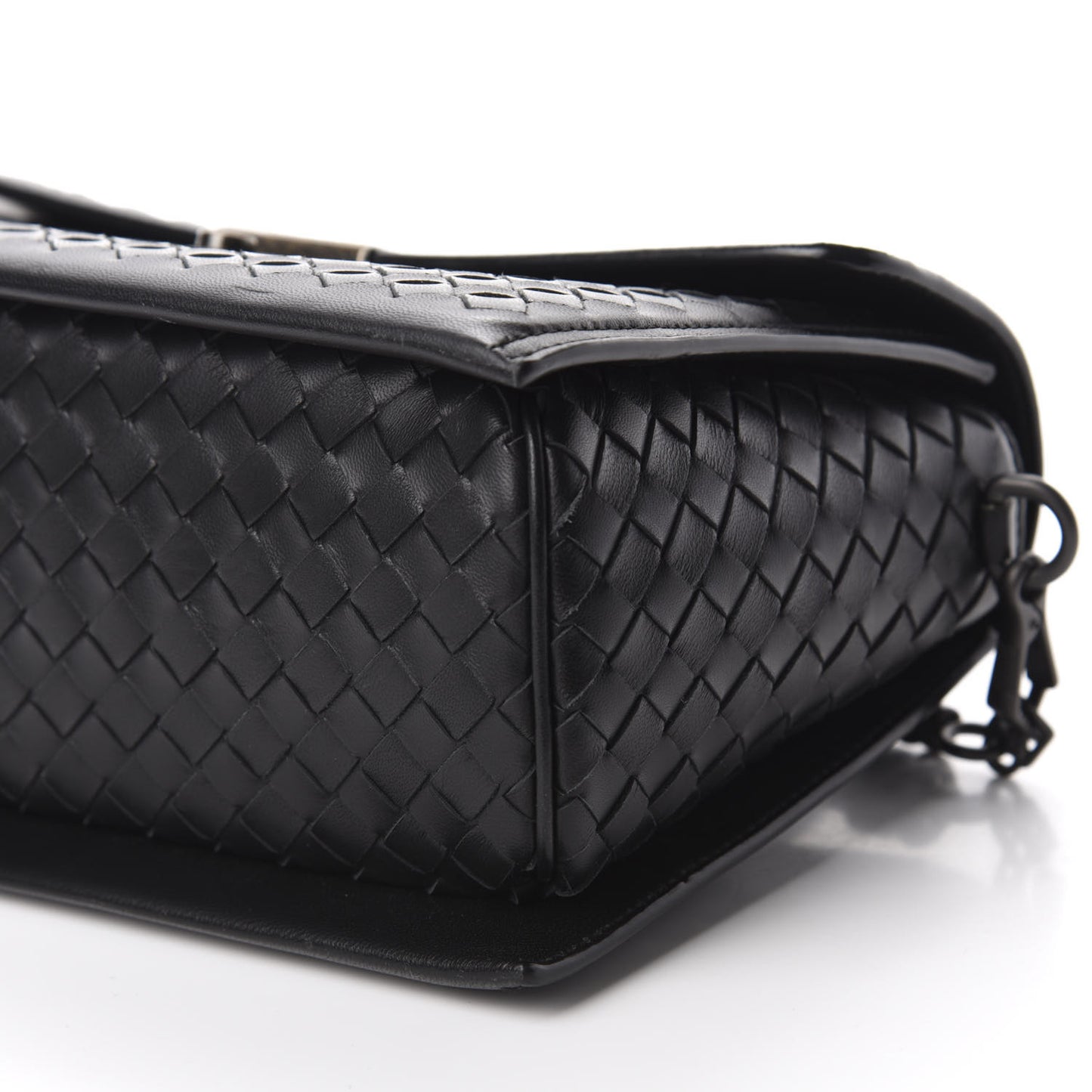 Nappa Intrecciato Small Messenger Black