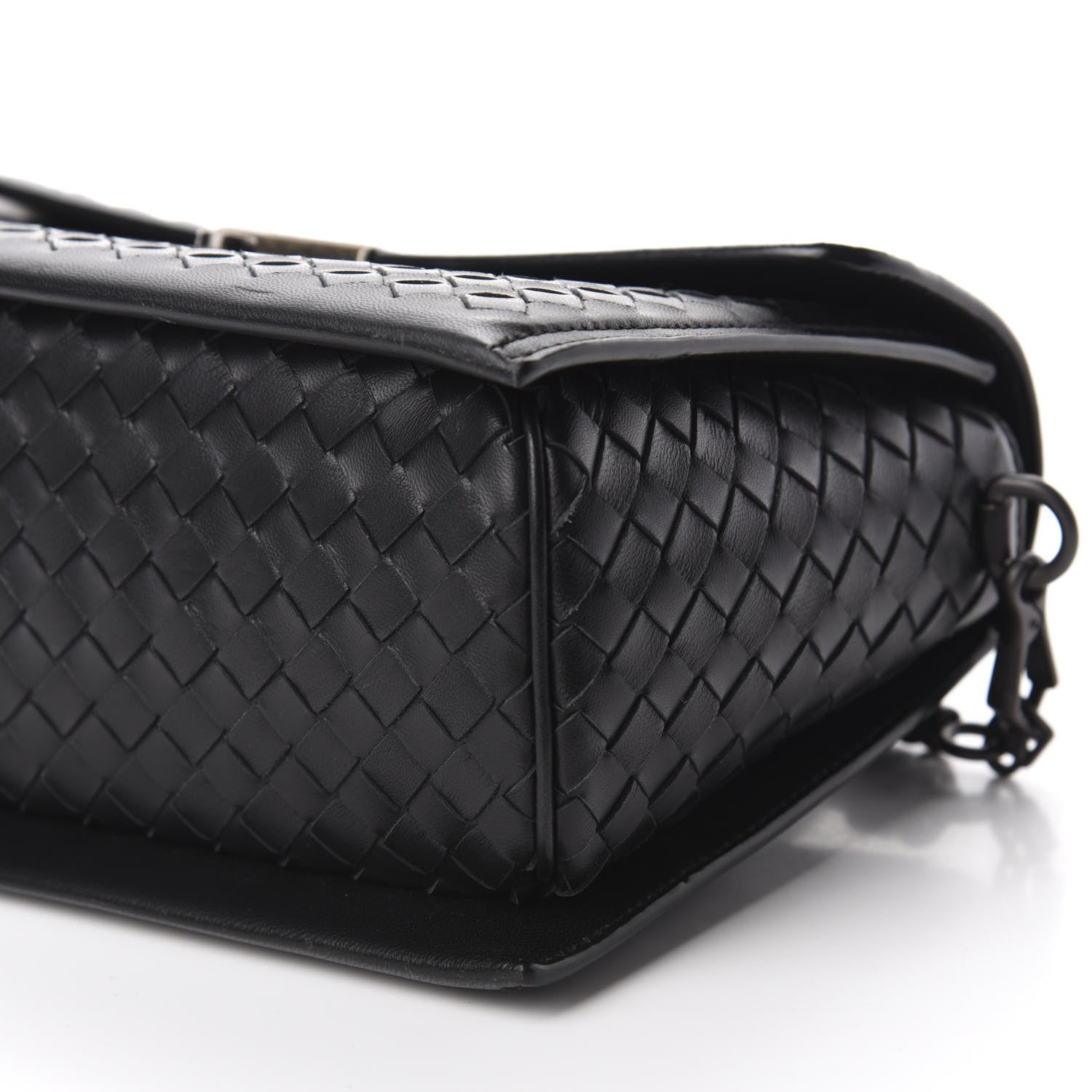 Bottega Veneta Nappa Intrecciato Small Messenger Black 7 of 10