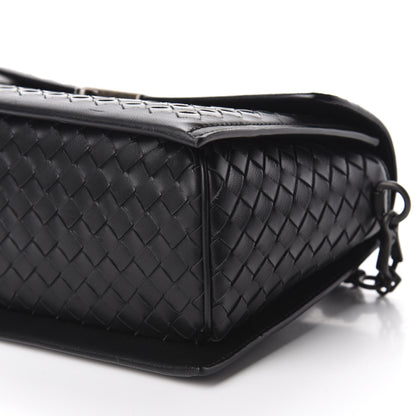Bottega Veneta Nappa Intrecciato Small Messenger Black 7 of 10