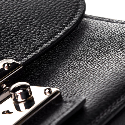 Miu Miu Vitello Phenix Madras Shoulder Bag Black 6 of 6