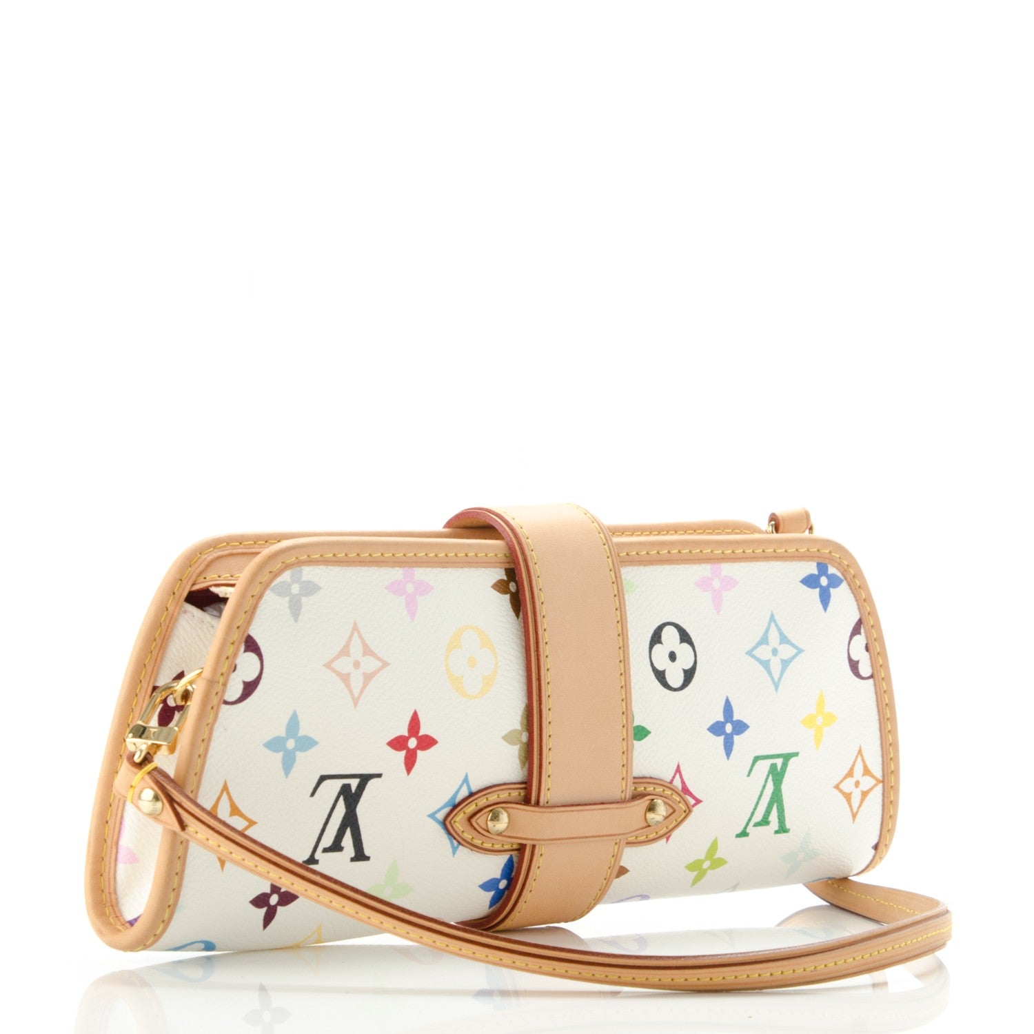 Louis Vuitton Monogram Multicolor Shirley White 3 of 6
