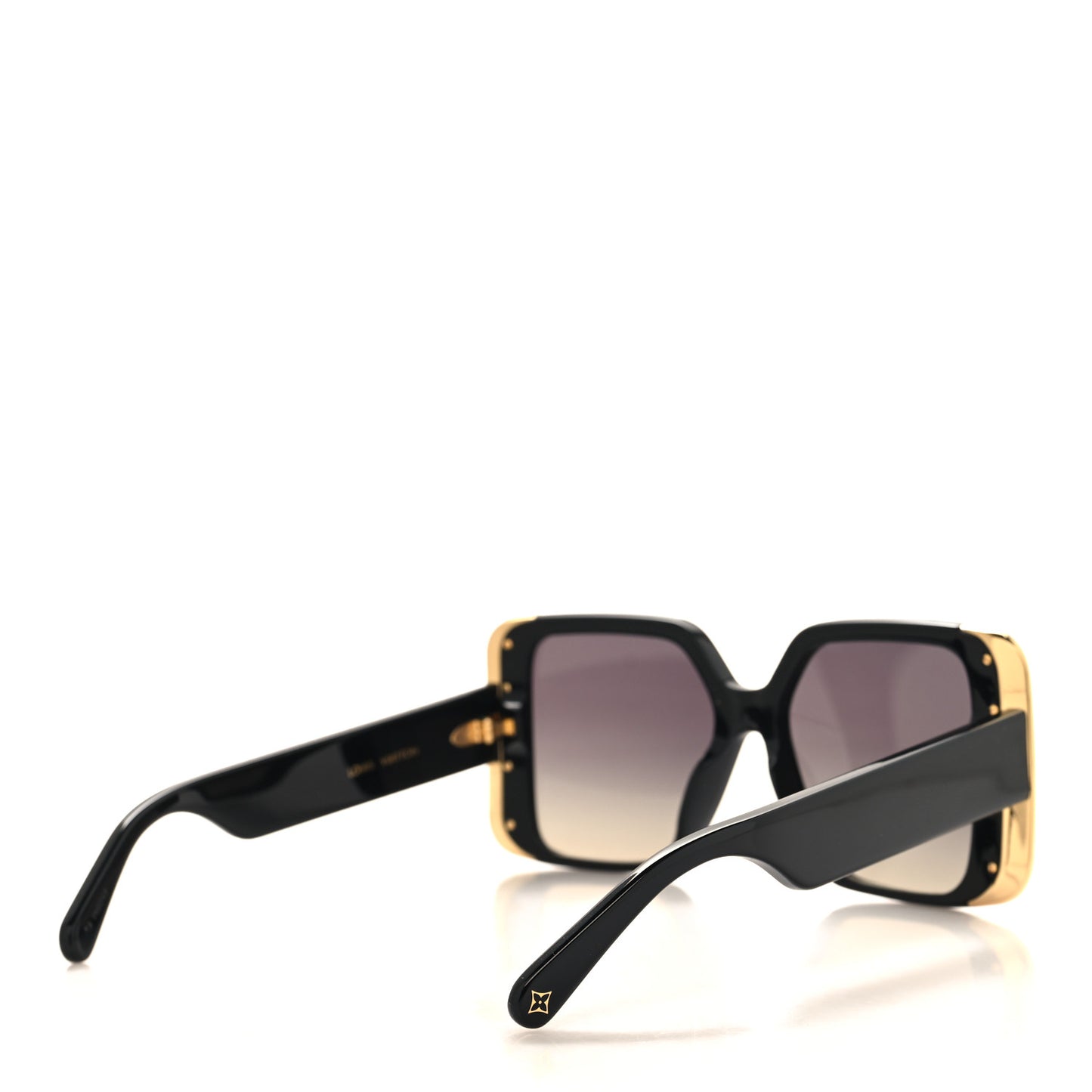 Acetate LV Moon Square Sunglasses Z1664W Black