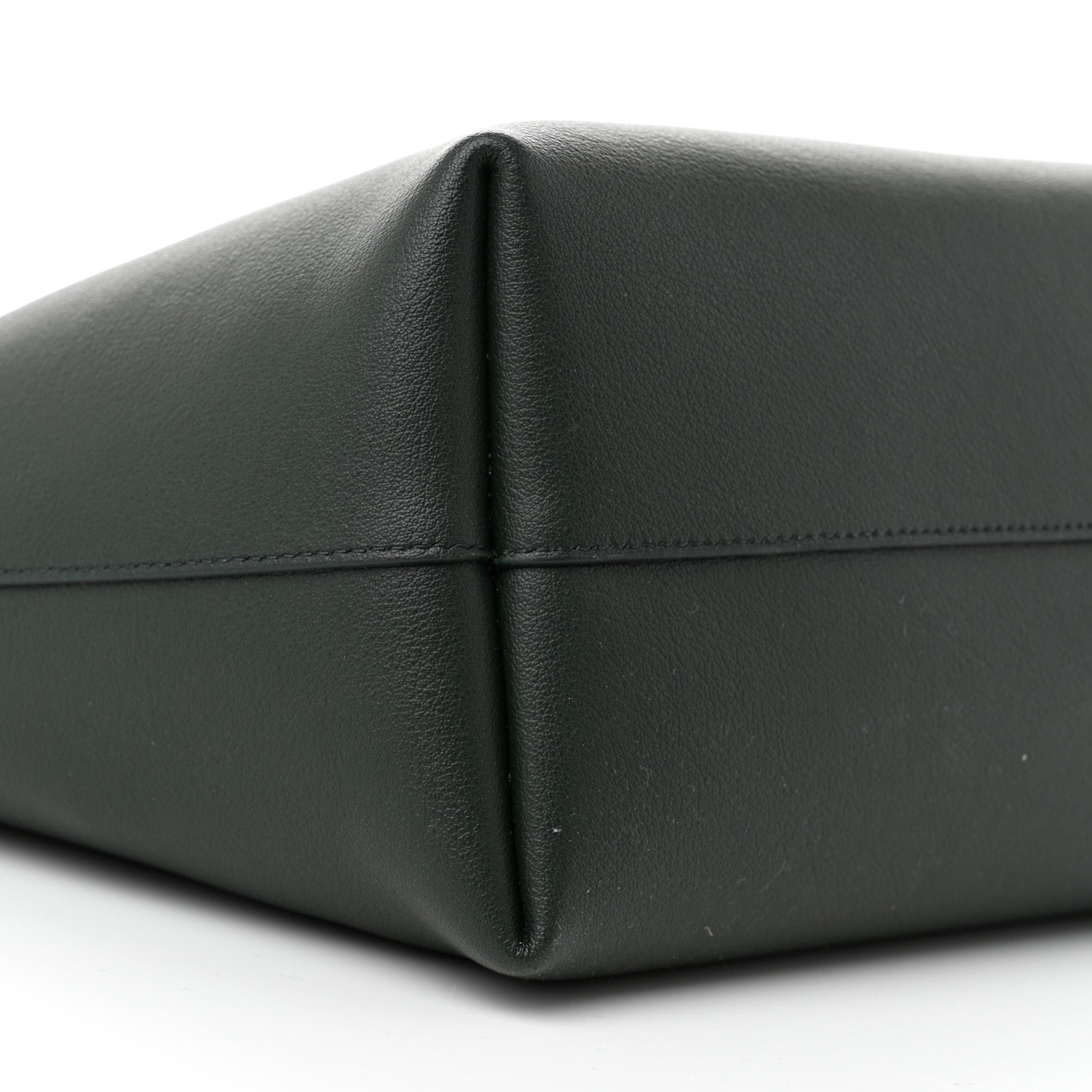 Saint Laurent Calfskin Large Shopping Tote Dark Green 9 of 12