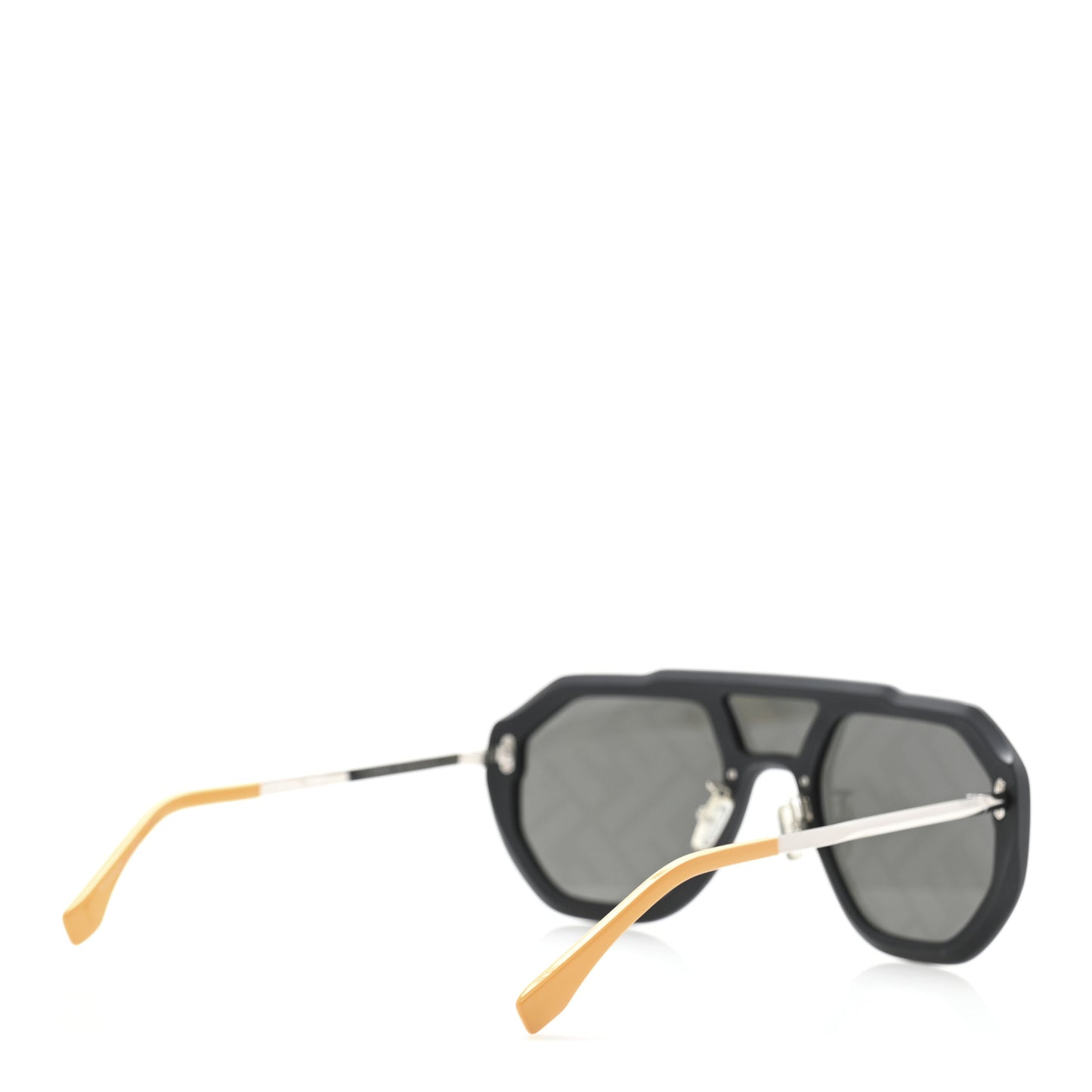 Acetate FF Aviator Sunglasses FE40006U Black Yellow