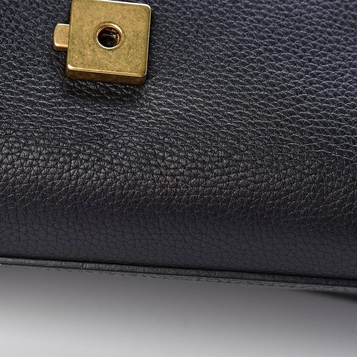 Calfskin Feline Medium GG Marmont Top Handle Bag Black