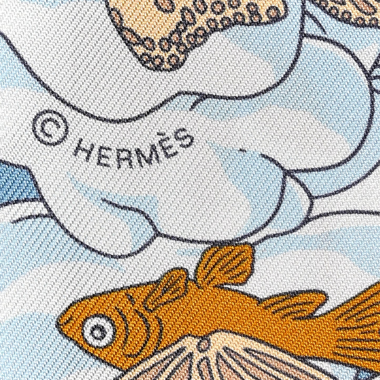 Silk Sur Mon Nuage Twilly Creme Bleu Ciel Orange