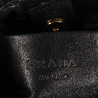Prada Nappa Mordore Stripes Shoulder Bag Nero Black 6 of 7