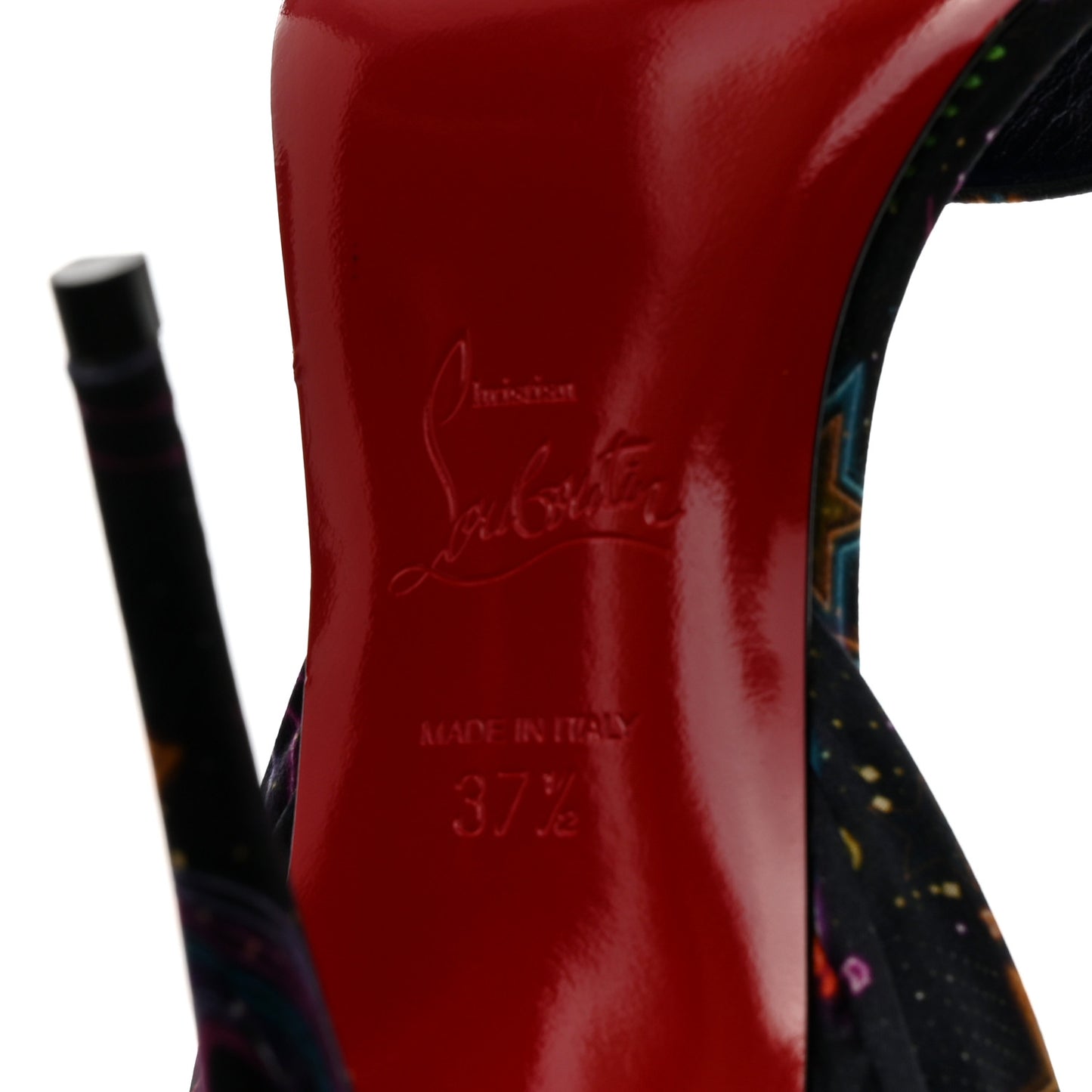 Crepe Satin Starlight Sandale Du Desert 100 Ankle Wrap Sandals 37.5 Black Multicolor