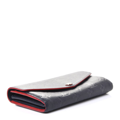 Louis Vuitton Empreinte Sarah Wallet NM Marine Rouge 3 of 4