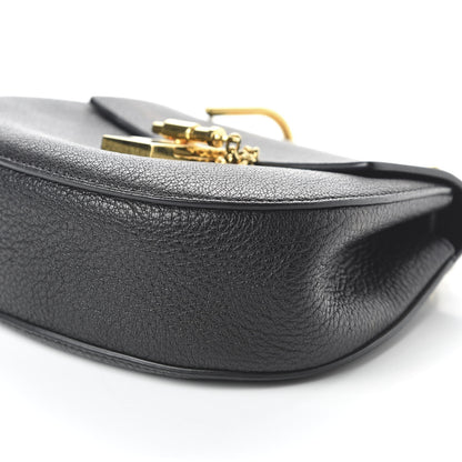 Chloe Grained Lambskin Mini Drew Shoulder Bag Black 7 of 9