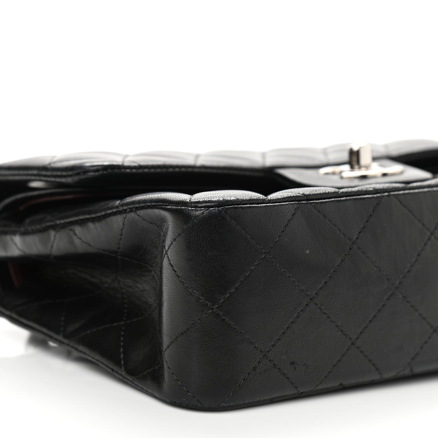 Chanel Lambskin Quilted Small Double Flap Black 9 of 13
