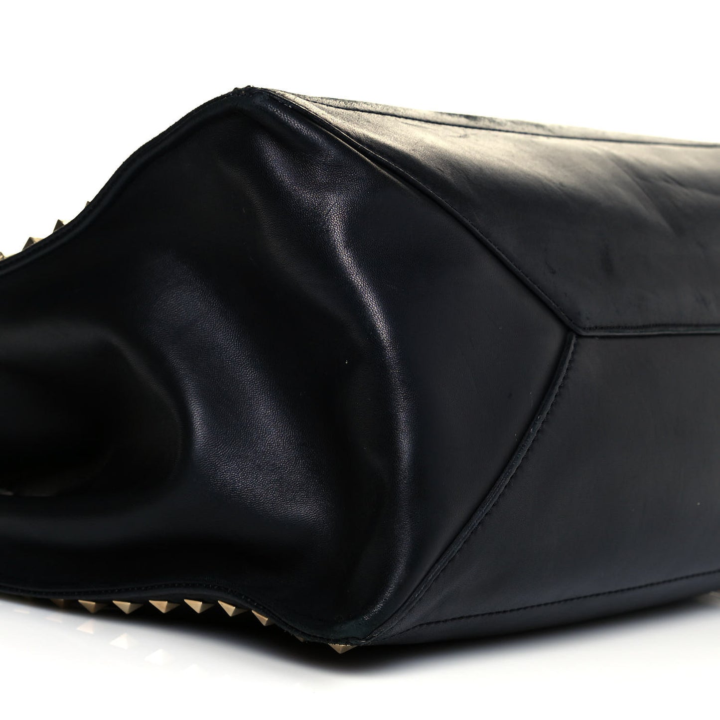 Nappa Medium Rockstud Soft Tote Black