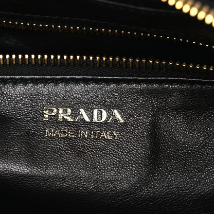 Prada Vitello Daino Medium East West Top Handle Bag Black 6 of 10