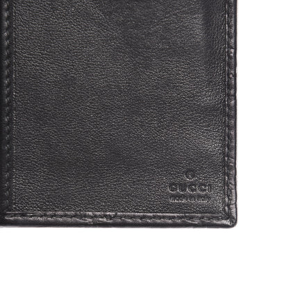 Gucci Guccissima Margaux Calfskin Metal Bar Chain Wallet Black 6 of 12
