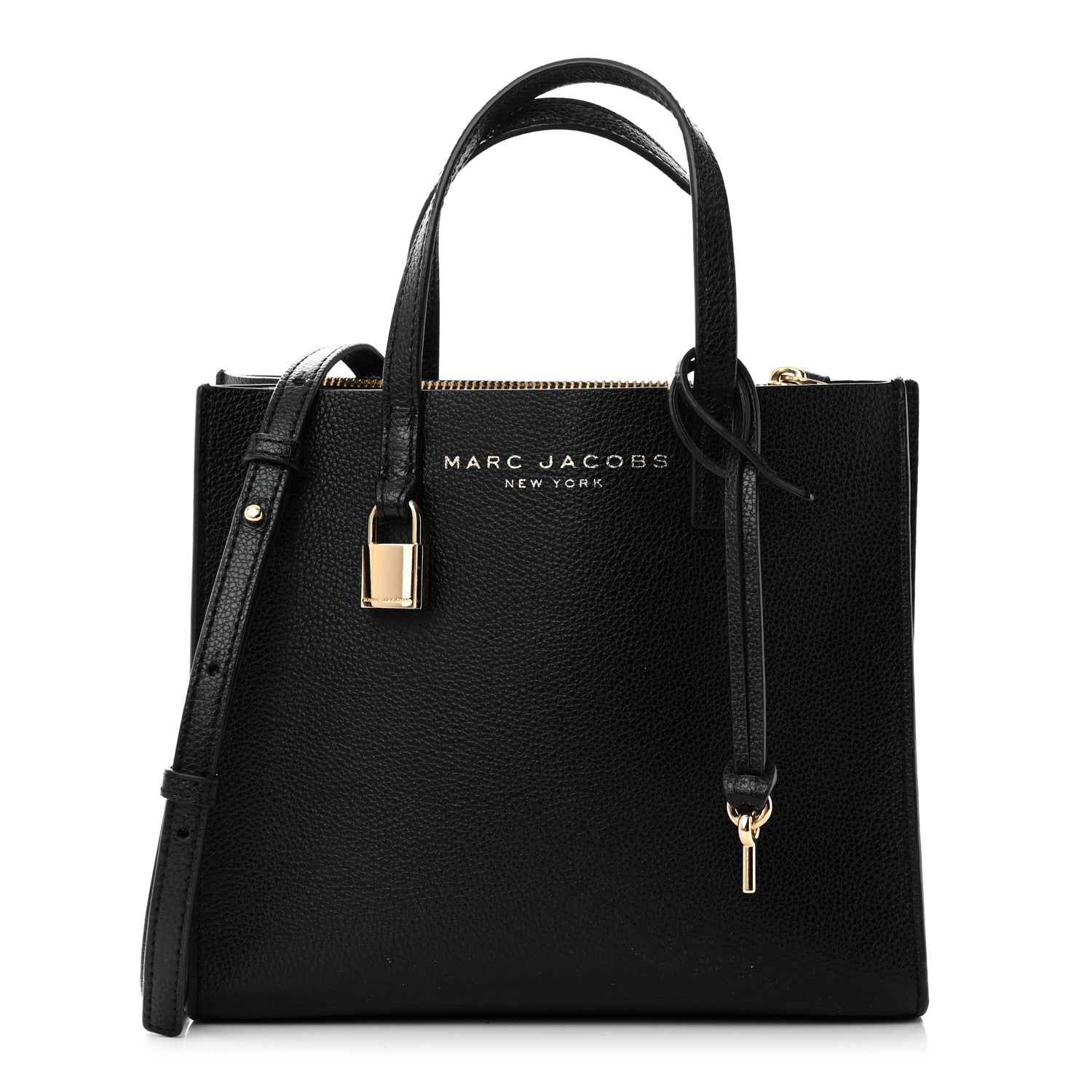 Marc Jacobs Calfskin Mini Grind Tote Bag Black 1 of 8