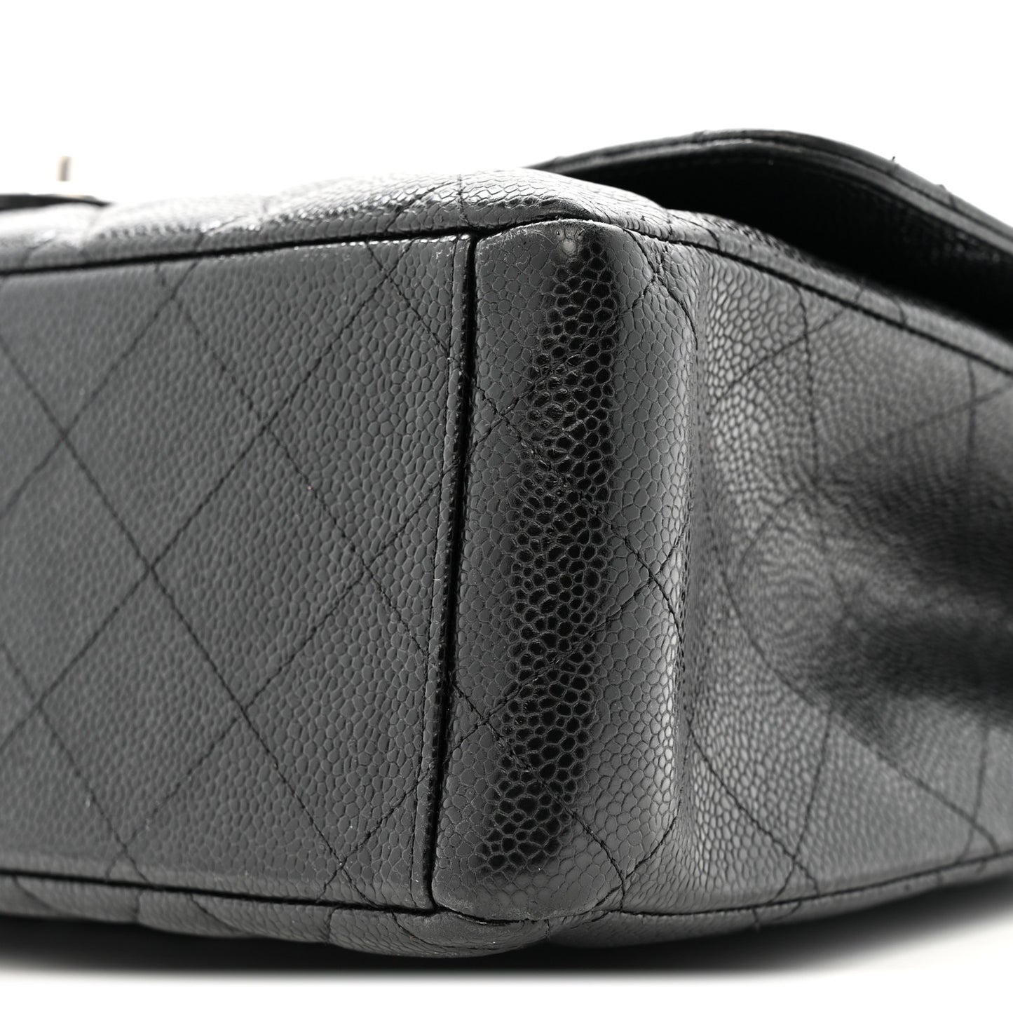 Caviar Quilted Maxi Double Flap Black