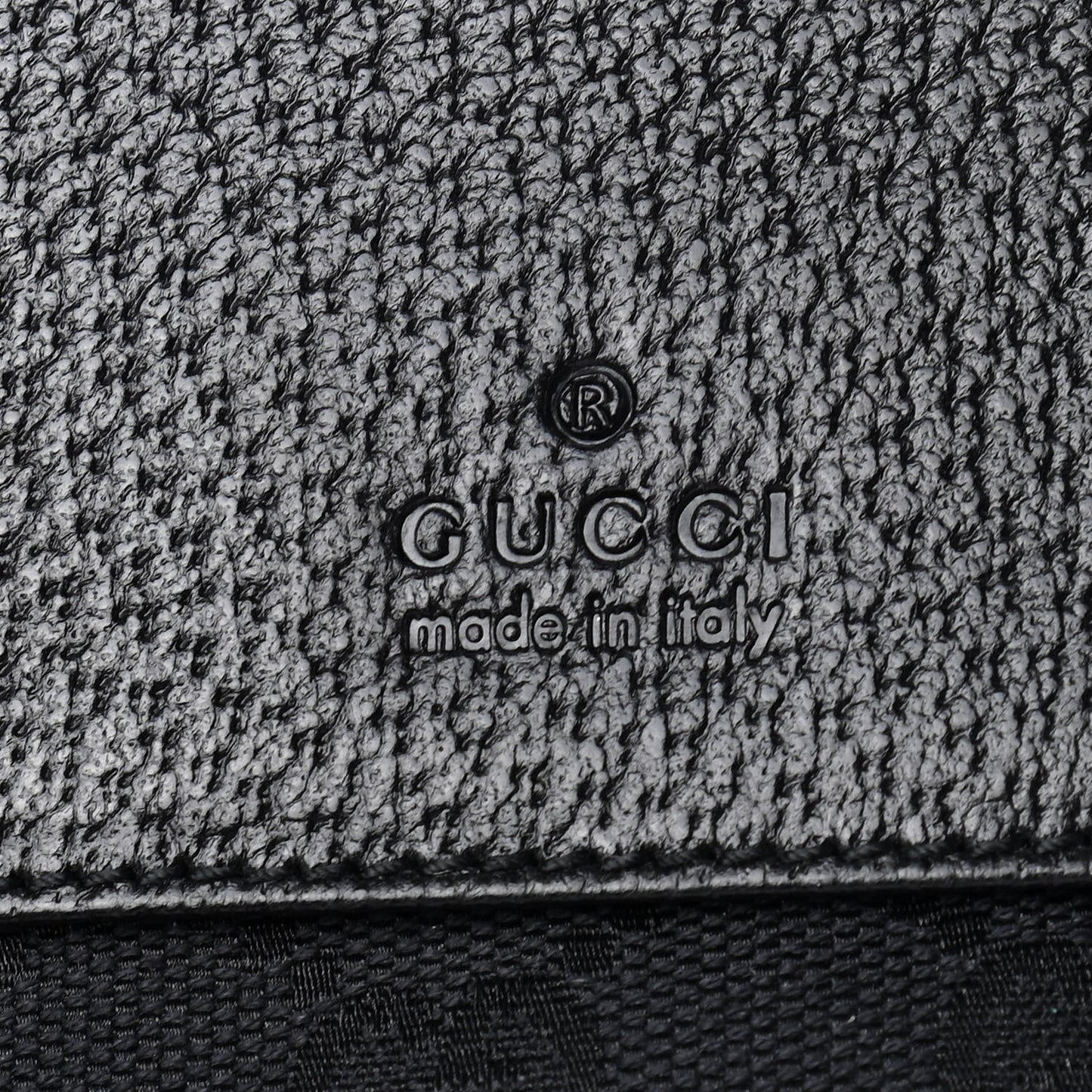 GG Monogram Double Pocket Belt Bag Black