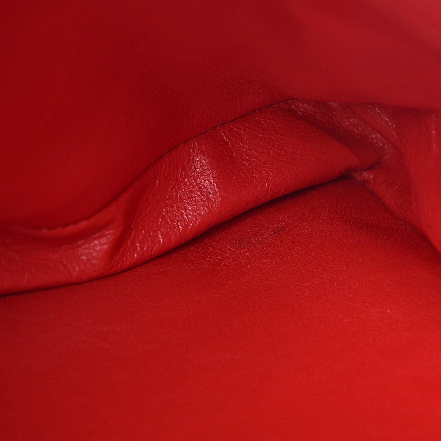 Lambskin Quilted Medium Double Sided Flap Red