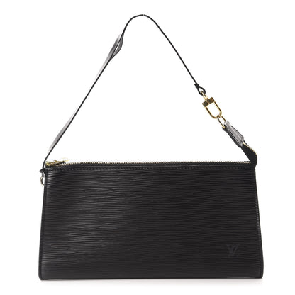 Louis Vuitton Epi Pochette Accessories 24 Black 1 of 11