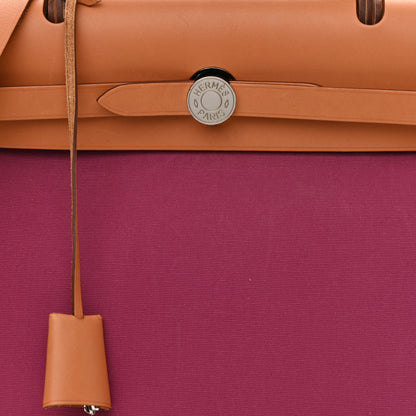 Hermes Vache Hunter Toile Herbag Zip 31 PM Tosca 8 of 13
