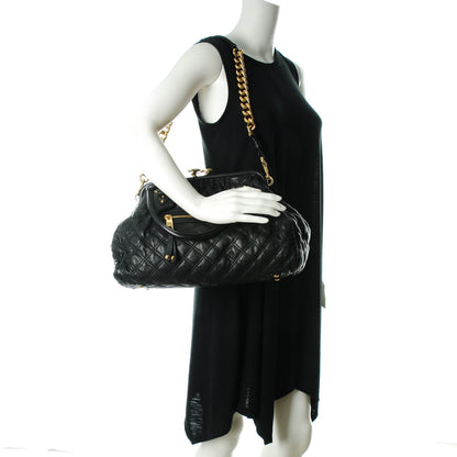 Marc Jacobs Calfskin Quilted Stam Black 2 of 7