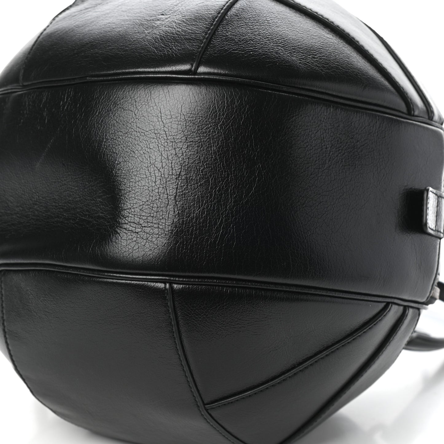 Piuma Lux Energy Large Tifosa Basketball Shaped Shoulder Bag Black