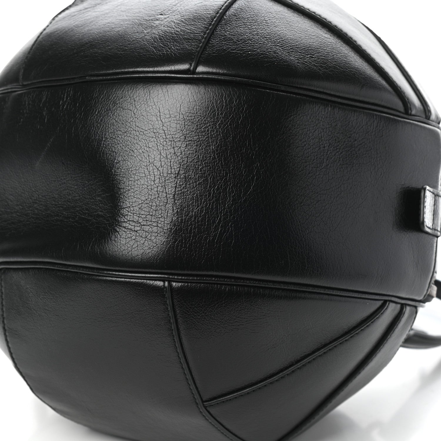 Gucci Piuma Lux Energy Large Tifosa Basketball Shaped Shoulder Bag Black 9 of 11