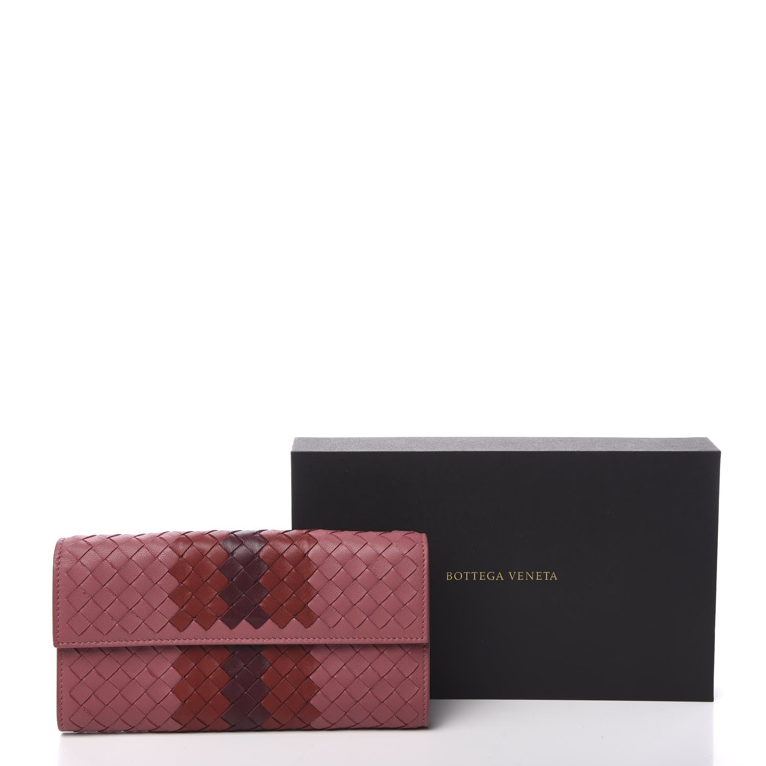 Bottega Veneta Nappa Intrecciato Continental Flap Wallet Dusty Rose 8 of 8