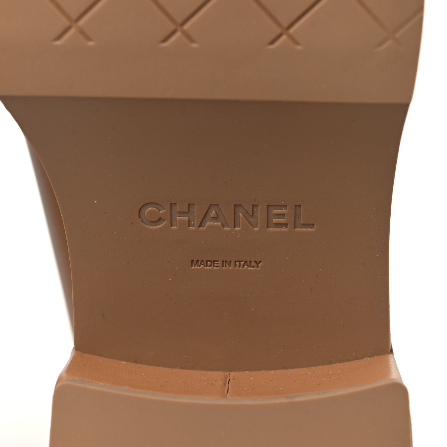 Chanel Calfskin CC Platform Loafers 39.5 Beige 7 of 10