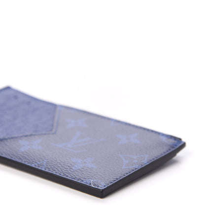Louis Vuitton Monogram Taiga Coin Card Holder Cobalt 6 of 8