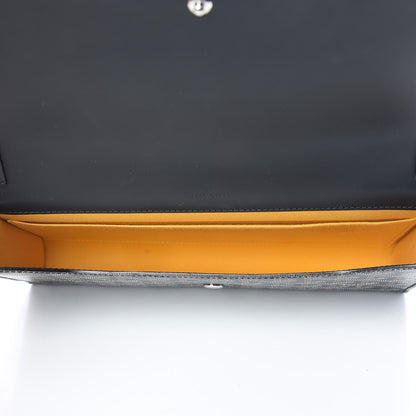 Goyard Goyardine Monte Carlo Bois Clutch With Strap Black 5 of 7