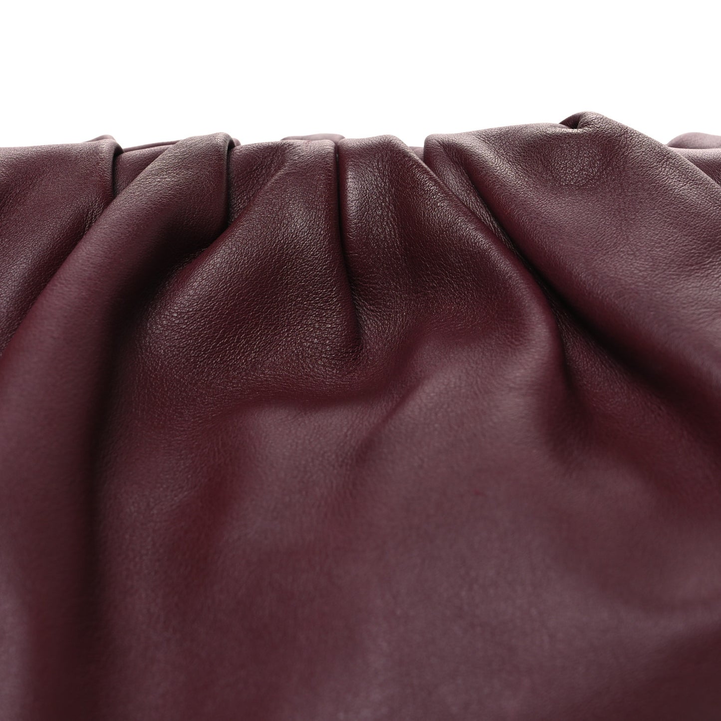 Smooth Butter Calf The Pouch Oversized Clutch Bordeaux