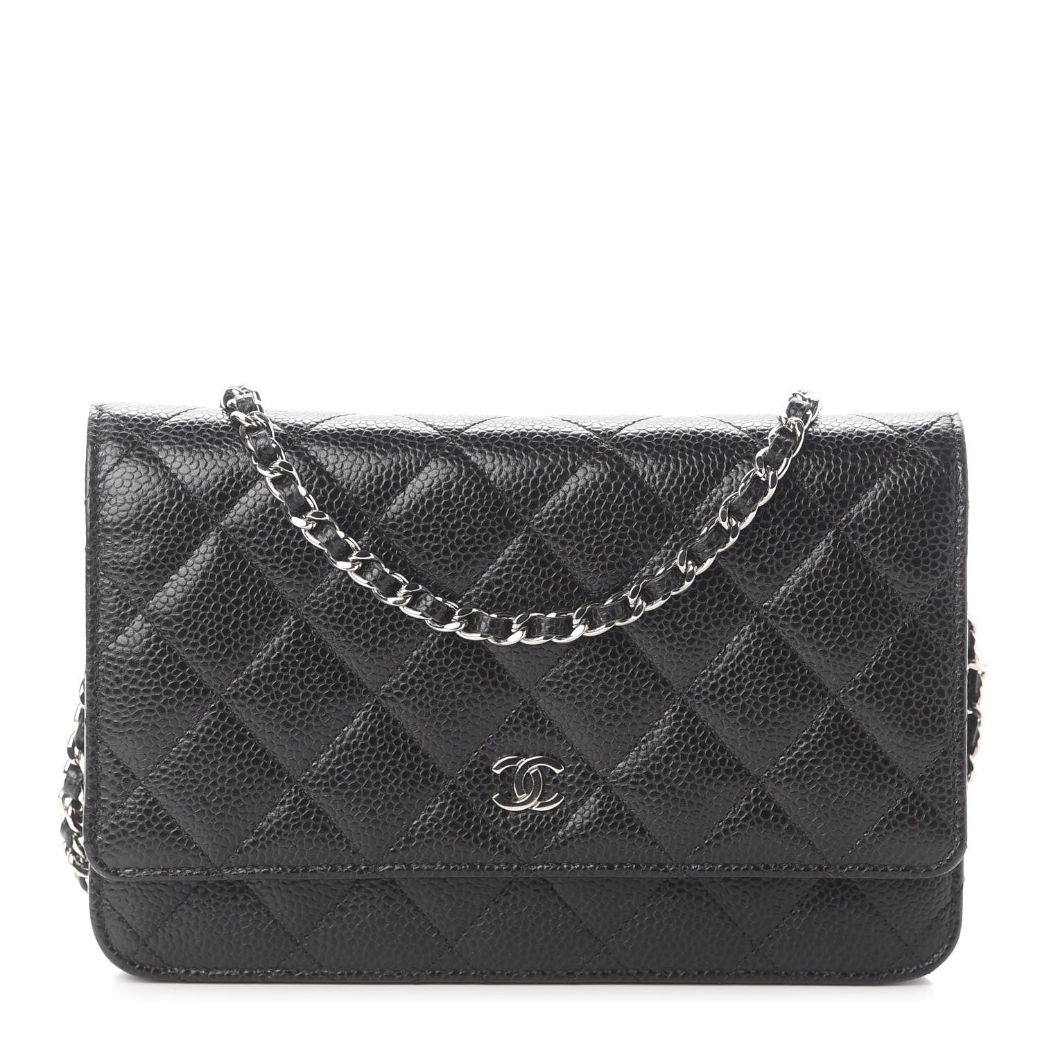Chanel Caviar Quilted Wallet On Chain WOC Black 1 of 9