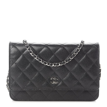 Chanel Caviar Quilted Wallet On Chain WOC Black 1 of 9