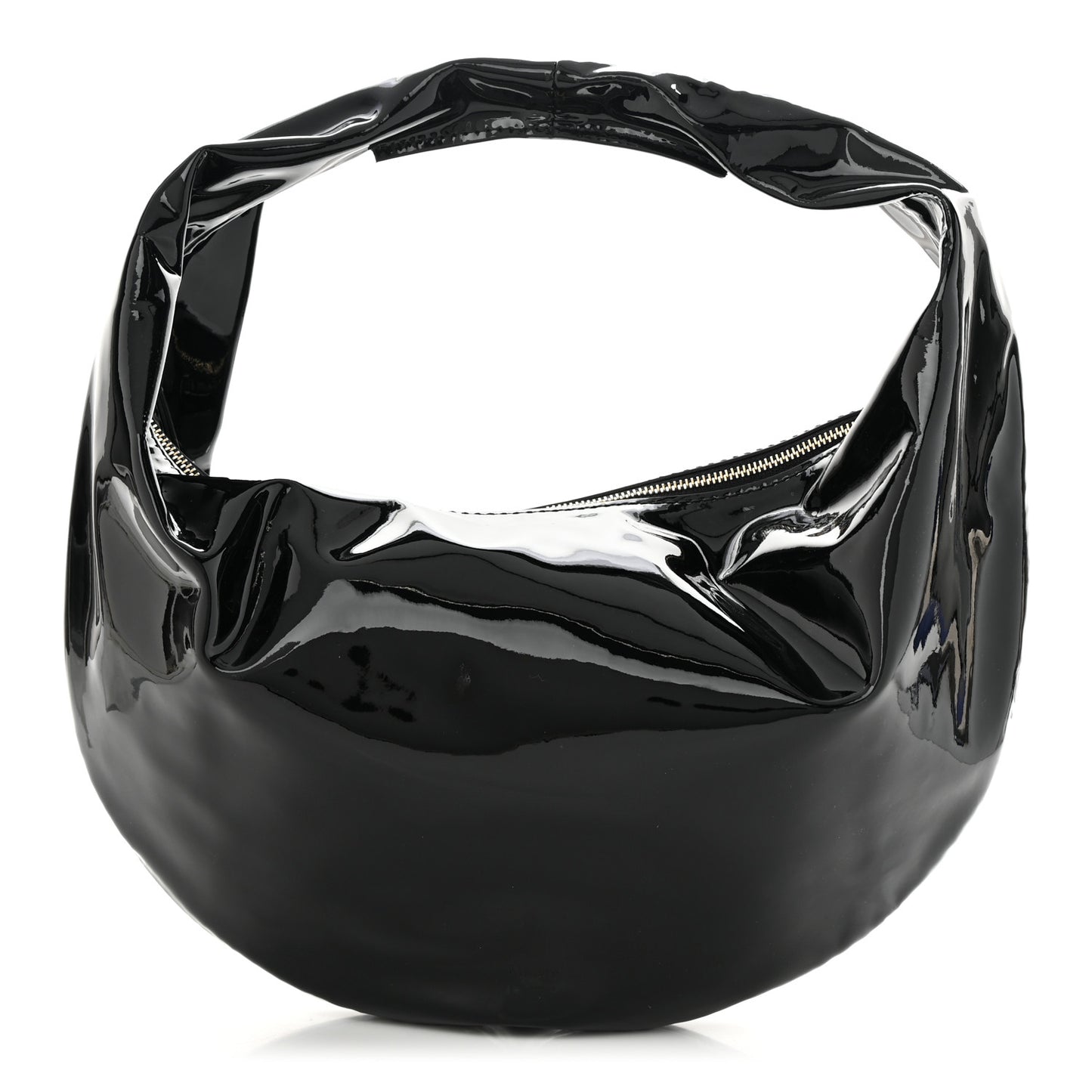 Patent Medium Olivia Hobo Black