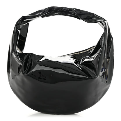 Khaite Patent Medium Olivia Hobo Black 1 of 9